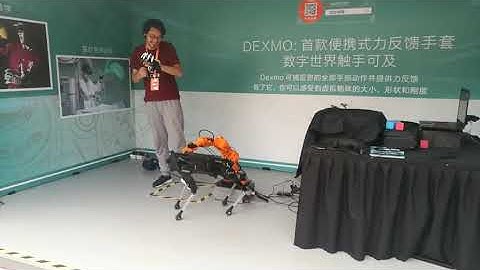 RobotAnno 6 dof Robotic arm stroking dog