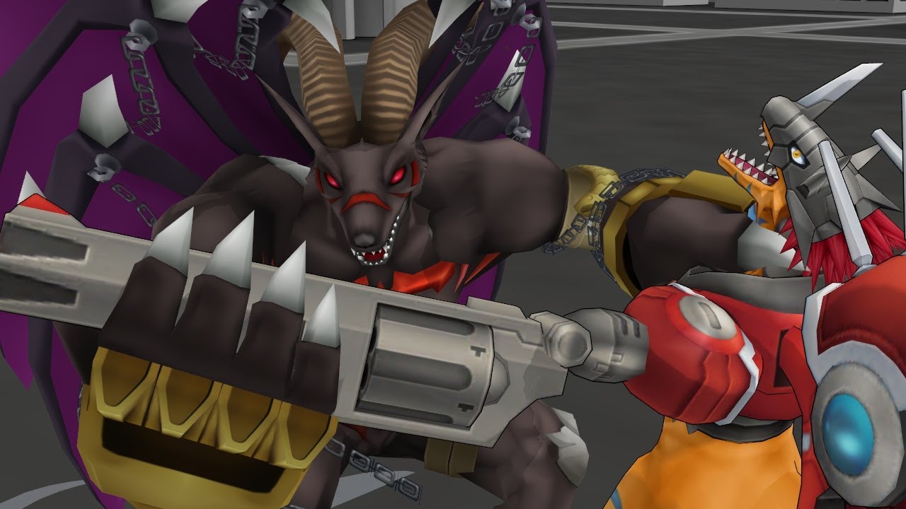 銃を取られるライズグレイモン【kemoryona】