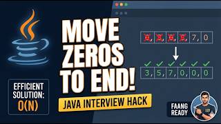 Java Program to Move All Zeros to End of Array