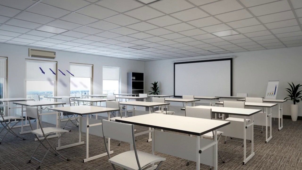 Установка настенного кондиционера в школу - YouTube