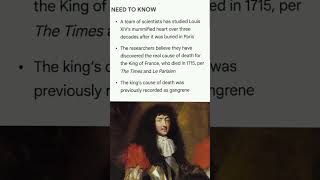 Celebrity Scientists Reveal New Research on the Cause of Death of King Louis XIV Profile