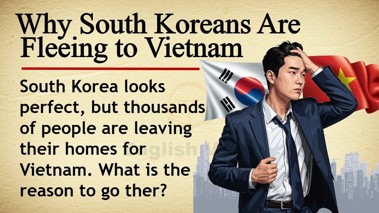 Why South Koreans Going to Vietnam 🇰🇷🇻🇳 || Learn English Through Story Level 2 || Graded Reader 🎧