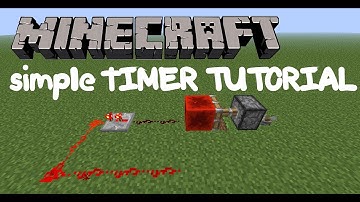 Minecraft Tutorial - VERY simple redstone timer