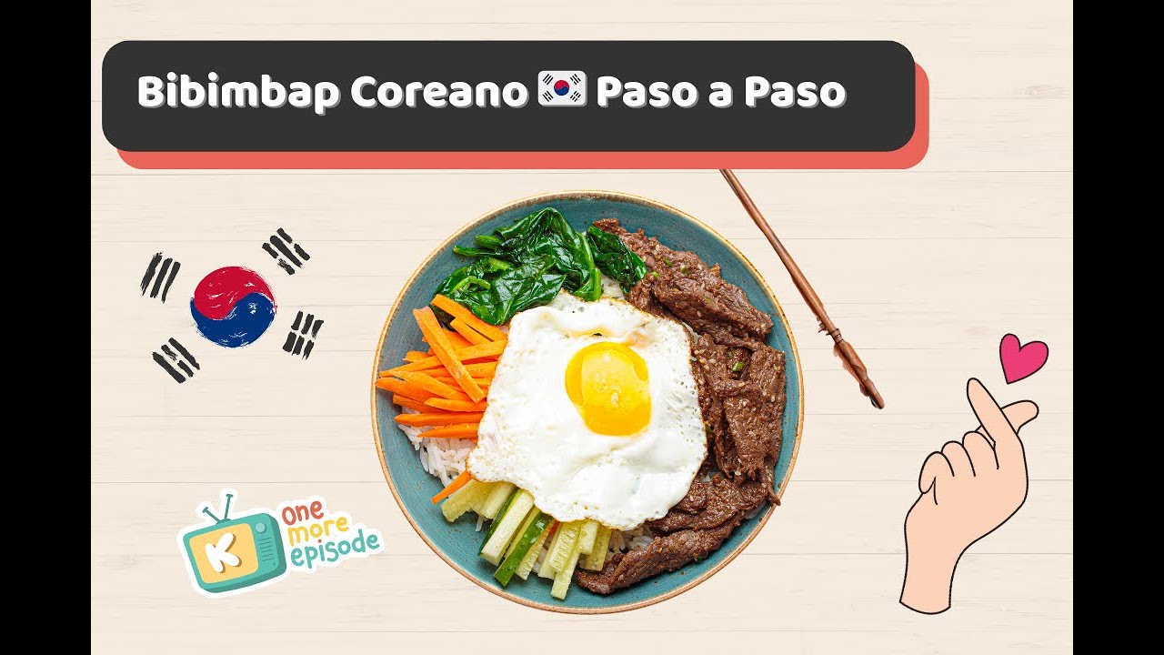 Bibimbap Coreano Fácil 🍚 Receta Paso a Paso | Comida de Dorama 🇰🇷