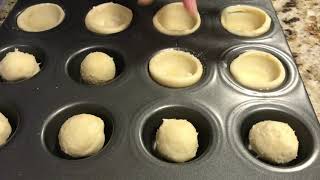 Making mini Pecan Pie Bites