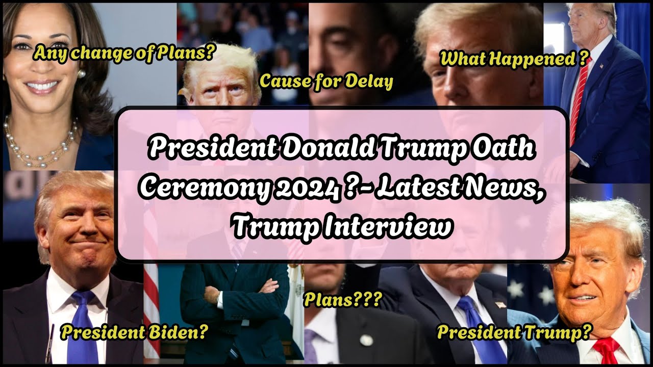 President Donald Trump Oath Ceremony 2024 ? | Latest News | Trump Interview 