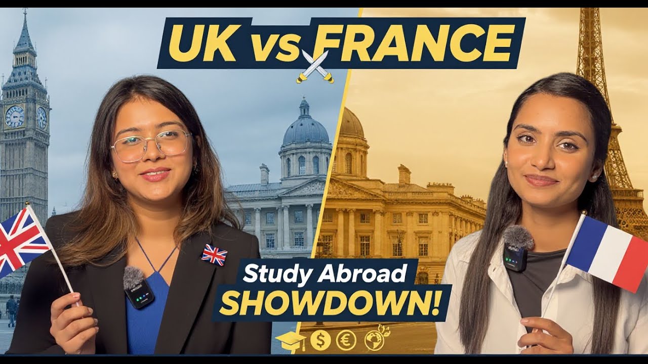 UK vs France for International Students | Study Abroad Showdown 2026 (Tuition, Jobs, Visas, ROI)