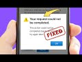 How to fix Your Request Could Not Be Completed at this time Apple iD