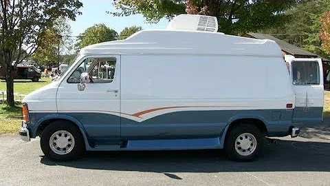 Judith Pilon's Custom 1991 Dodge Van. "Blue Jean V...