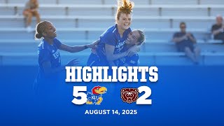 Kansas Soccer vs. Missouri State Highlights