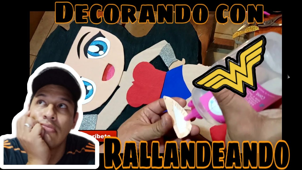 Piñata de wonder woman   Decorando con Rallandeando