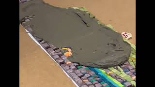 Mosaic installation -reverse method