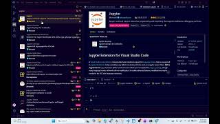 jupyter notebook in VSCode