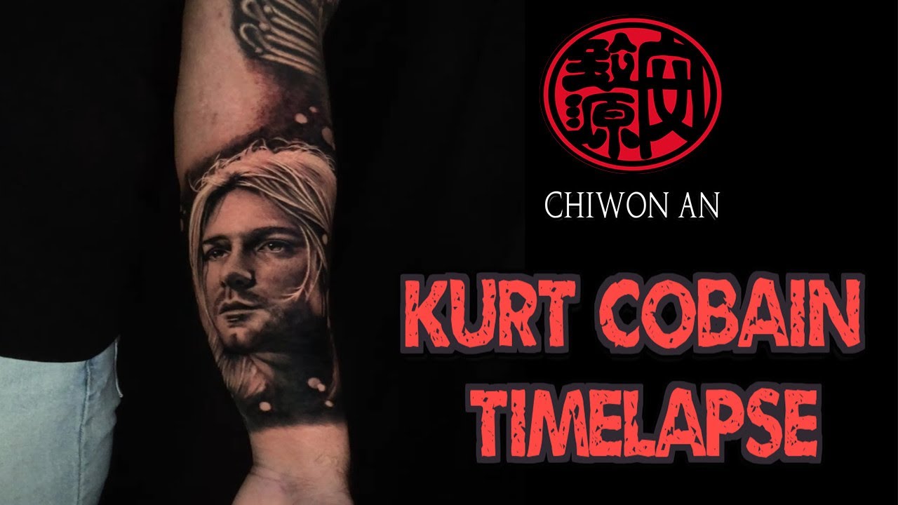TATTOOING A KURT COBAIN PORTRAIT PIECE + INTERVIEW (4K TIMELAPSE) - YouTube