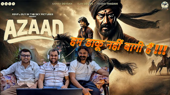 Azaad Official Trailer -Ajay D, Abhishek K, Ronnie, Diana P, Aaman D, Rasha T #reaction #bollywood