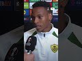 "European football is easy, no?" 🤭 | Relebohile Mofokeng