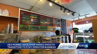 Juice bar makes smooth transition to stay Open for Business