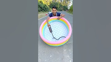 Mini Air Swimming Pool Unboxing & Testing  #shorts