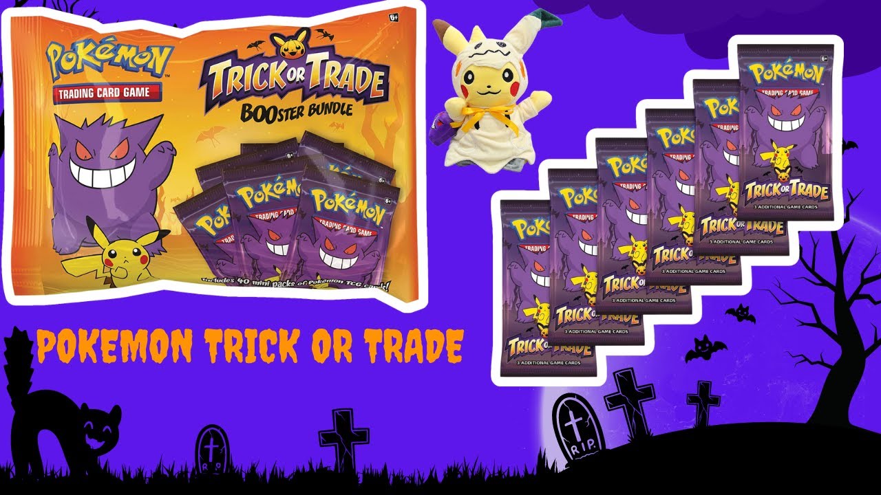 TRICK OR TRADE Unboxing the Pokemon TCG Trick or Trade Booster Bundle