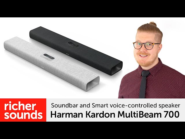 Harman Kardon MultiBeam 700 - Soundbar and Smart voice-controlled speaker |  Richer Sounds - YouTube