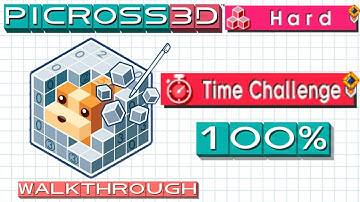 Hard Picross: Time Challenge | Picross 3D (DS) 100% Walkthrough