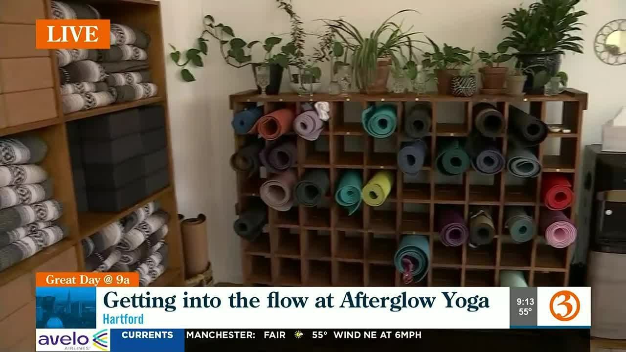Getting into the flow at Afterglow Yoga