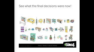What are the knitting items we might get ? Sims 4 survey