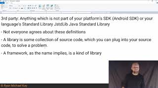 Programming: What Is A Library vs Framework? Defining 3rd Party | Livestream Q&A #4 Highlight (2/3)