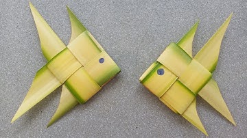 Hướng dẫn Cách làm con cá bằng lá dừa đơn giản đẹp (c. 3)