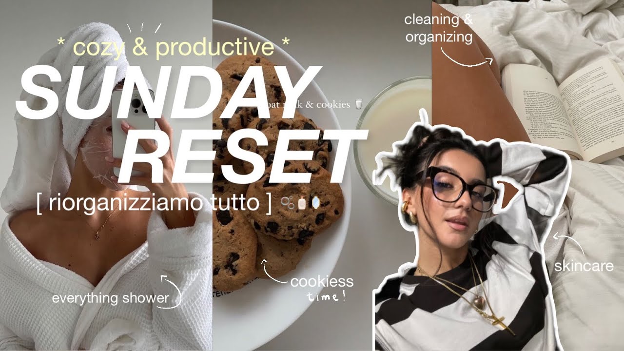 SUNDAY RESET ROUTINE 🧺 🧖‍♀️ cleaning & organizing, everything shower ...