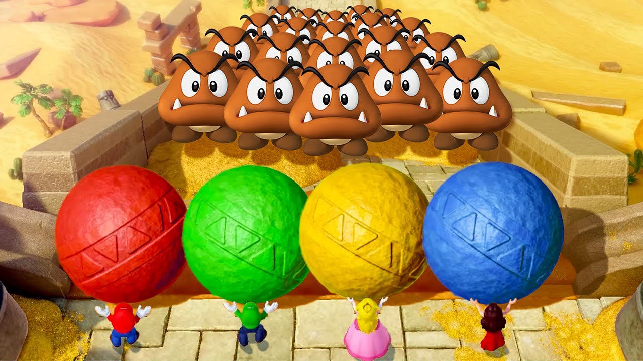Super Mario Party Jamboree Minigames - Mario Vs Pauline Vs Peach Vs ...