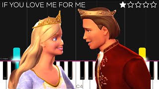 Barbie: The Princess \u0026 The Pauper - If You Love Me For Me | EASY Piano Tutorial