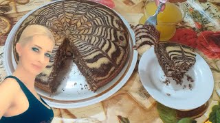 تحضير كيك التايجر  بطريقة سهلة والمذاق رائع // Tiger cake recipe