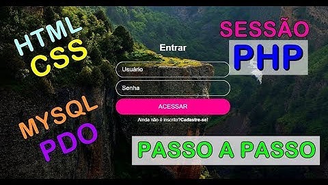 Sistema de Login para WEB com PHP e MYSQL - PARTE 5/5