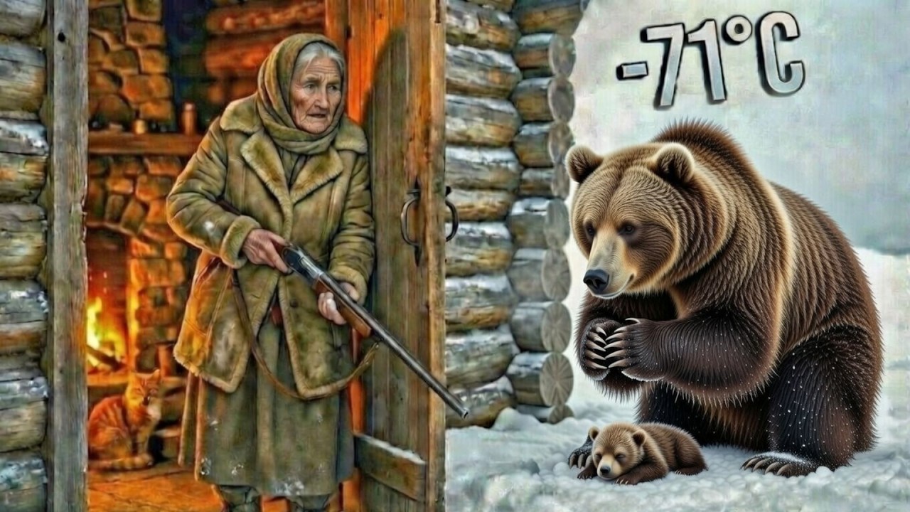 🐻 An Elderly Woman Saves an Abandoned, Freezing Mother Bear and Cub in the Harsh Siberian Winter ❄️