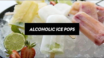 How much alcohol is in ice pops?