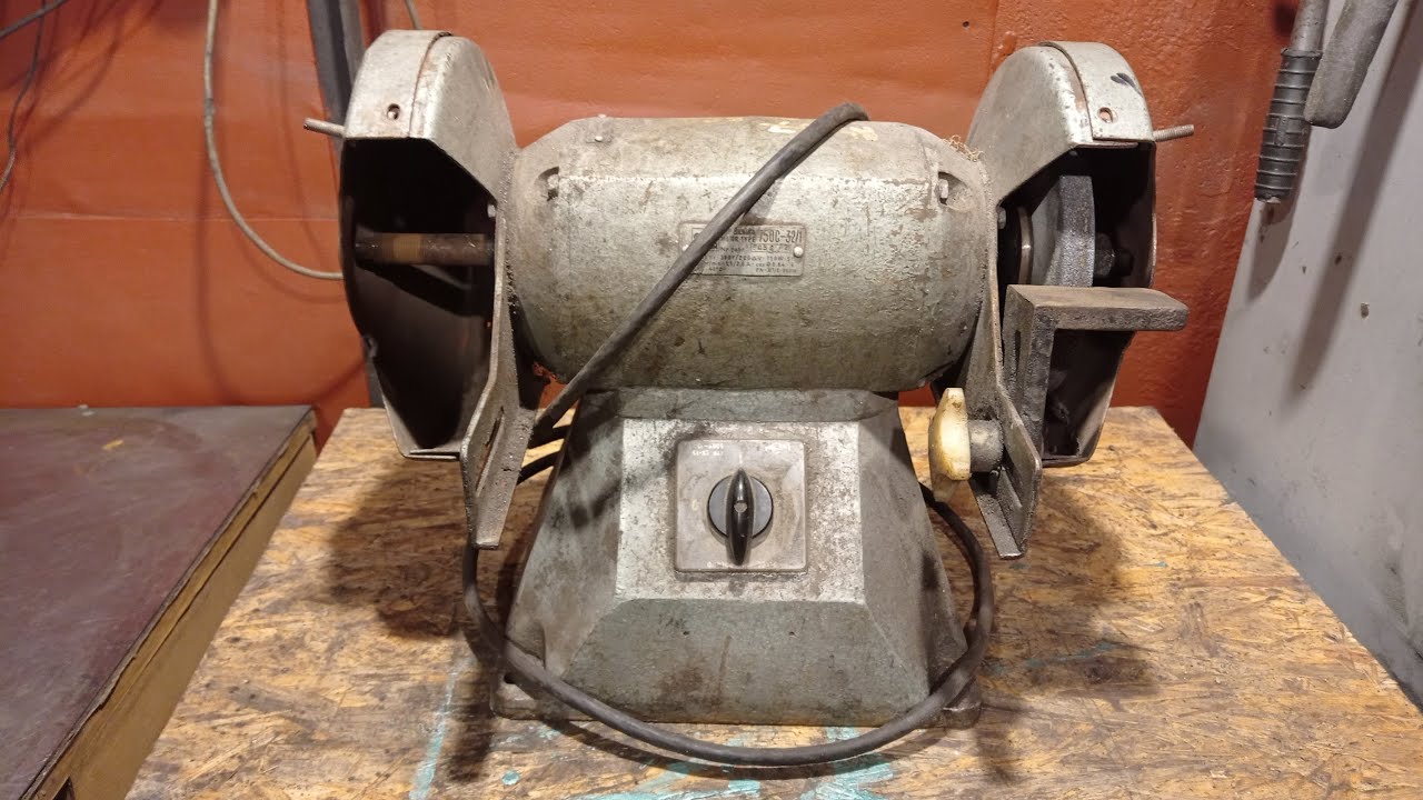 Rusty and Broken Old Poland Bench Grinder - Awesome Restoration