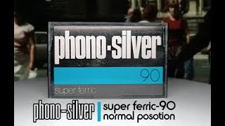 Аудиокассета Phono-Silver super ferric 90. Made In Yugoslavia. Новая версия создания легенды.