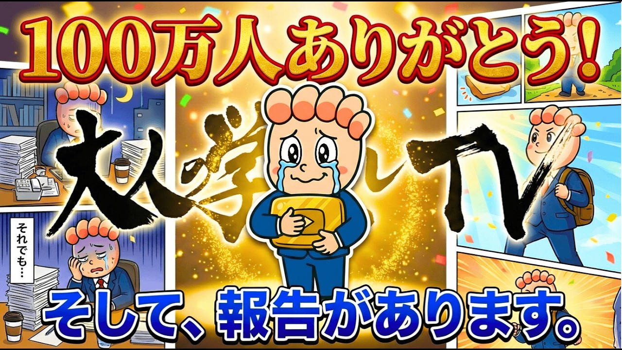 【登録者100万人感謝】これまで見てきた景色とこれからの話をします。
