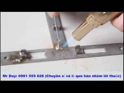 Video Que hàn nhôm lõi thuốc - youtube