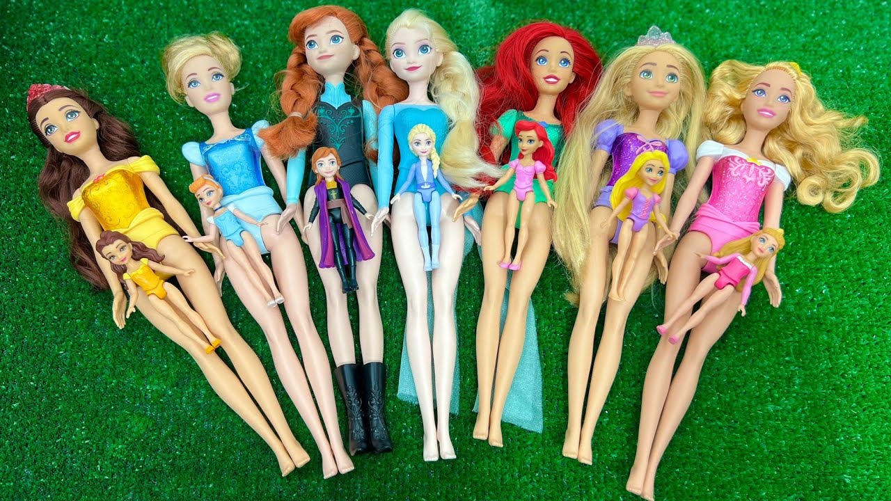 ASMR Unboxing Mattel Disney Princess Spin & Reveal Surprise Dolls! Satisfying video Review Toys