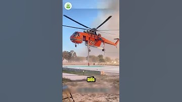 Trực thăng Pháp lao xuống hồ khi đang lấy nước chữa cháy!