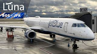 Full Flight - JetBlue Embraer E190 Flight From Boston to New York JFK