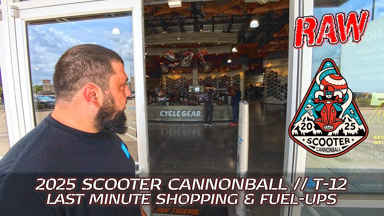2025 Scooter Cannonball // T-12: Last minute shopping before the ride!