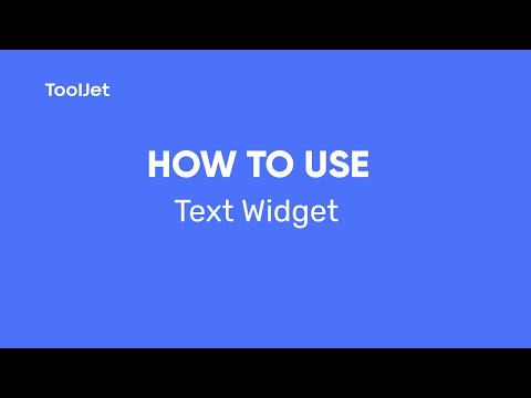 ToolJet- How to