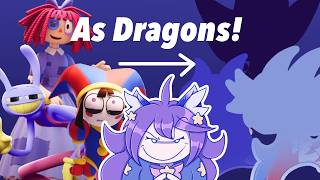 Designing Digital Circus Characters As Dragons!