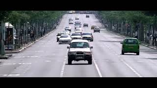 Mercedes W124 500E in the filming of a taxi