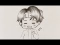 رسم تاى تشيبى من بى تى اس Drawing V From Bts 