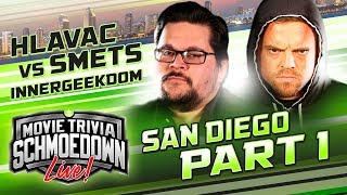 Kevin Smets vs Adam Hlavac - Movie Trivia Schmoedown Live from Comic-Con