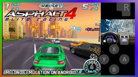 Asphalt 4 Elite Racing (DSi version) gameplay on Android (Melonds emulator)